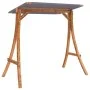 Swing bench with awning solid fir wood with teak finish by vidaXL, Garden rockers - Ref: Foro24-3200622, Price: 327,40 €, Dis...