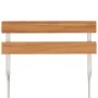 Folding café furniture set, 5 pieces, solid acacia wood and steel. by vidaXL, Garden sets - Ref: Foro24-3152100, Price: 214,4...