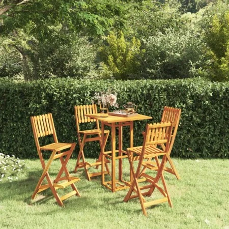 Garden bar furniture set 5 pieces solid acacia wood by vidaXL, Garden sets - Ref: Foro24-3104962, Price: 418,74 €, Discount: %