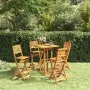 Juego muebles de bar de jardín 5 piezas madera maciza de acacia de vidaXL, Conjuntos de jardín - Ref: Foro24-3104962, Precio:...