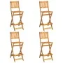 Juego muebles de bar de jardín 5 piezas madera maciza de acacia de vidaXL, Conjuntos de jardín - Ref: Foro24-3104962, Precio:...