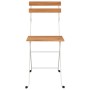 Folding café chairs 8 units steel and solid acacia wood by vidaXL, Garden chairs - Ref: Foro24-3152109, Price: 269,79 €, Disc...