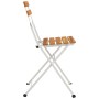 Folding café chairs 8 units steel and solid acacia wood by vidaXL, Garden chairs - Ref: Foro24-3152109, Price: 269,79 €, Disc...