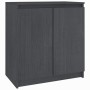 Beistellschrank aus massivem, grauem Kiefernholz, 60 x 36 x 65 cm von vidaXL, Sideboards - Ref: Foro24-808100, Preis: 80,86 €...