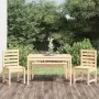 4-teilige Garten-Essgarnitur aus massivem Kiefernholz von vidaXL, Gartensets - Ref: Foro24-3154701, Preis: 228,38 €, Rabatt: %