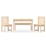 4-teilige Garten-Essgarnitur aus massivem Kiefernholz von vidaXL, Gartensets - Ref: Foro24-3154701, Preis: 228,38 €, Rabatt: %