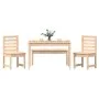 4-teilige Garten-Essgarnitur aus massivem Kiefernholz von vidaXL, Gartensets - Ref: Foro24-3154701, Preis: 228,38 €, Rabatt: %