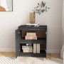 Beistellschrank aus massivem, grauem Kiefernholz, 60 x 36 x 65 cm von vidaXL, Sideboards - Ref: Foro24-808100, Preis: 80,86 €...