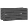 Gartenbox-Set 4-teilig aus massivem grauem Kiefernholz von vidaXL, Aufbewahrungsboxen für den Außenbereich - Ref: Foro24-3154...