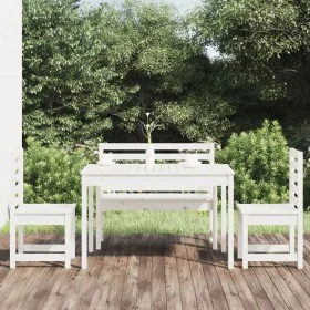 Garden dining set, 4 pieces, solid white pine wood by vidaXL, Garden sets - Ref: Foro24-3154690, Price: 371,29 €, Discount: %