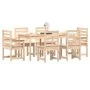 Garten-Essgruppe 7-teilig aus massivem Kiefernholz von vidaXL, Gartensets - Ref: Foro24-3154707, Preis: 394,10 €, Rabatt: %