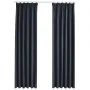 Blackout curtains with hooks 2 pieces anthracite gray 140x255 cm by vidaXL, Curtains and curtains - Ref: Foro24-134462, Price...