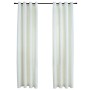 Cortinas opacas con anillas 2 uds terciopelo crema 140x175 cm de vidaXL, Cortinas y visillos - Ref: Foro24-134512, Precio: 33...
