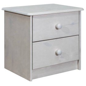 Mesita de noche de madera maciza de pino 43x34x40 cm Mesita de noche de madera maciza de pino 43x34x40 cm