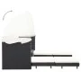 Garden 3-seater sofa bed with black synthetic rattan canopy by vidaXL, Outdoor sofas - Ref: Foro24-46075, Price: 665,95 €, Di...