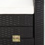 Garden 3-seater sofa bed with black synthetic rattan canopy by vidaXL, Outdoor sofas - Ref: Foro24-46075, Price: 673,95 €, Di...