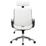Office chair with synthetic leather headrest and white wood by vidaXL, Office chairs - Ref: Foro24-283135, Price: 191,95 €, D...