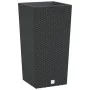Pflanzgefäß mit herausnehmbarem Innenraum, Anthrazit, 11/26,5 l, Rattan PP von vidaXL, Töpfe und Pflanzgefäße - Ref: Foro24-3...