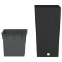 Planter with removable interior anthracite 11/26.5 L rattan PP by vidaXL, Pots and planters - Ref: Foro24-364673, Price: 43,8...