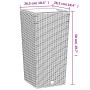 Pflanzgefäß mit herausnehmbarem Innenraum, Anthrazit, 11/26,5 l, Rattan PP von vidaXL, Töpfe und Pflanzgefäße - Ref: Foro24-3...