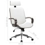 Bürostuhl mit Kopfstütze aus Kunstleder Holz weiß von vidaXL, Bürostühle - Ref: Foro24-283135, Preis: 191,95 €, Rabatt: %