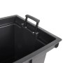 Macetero con interior extraíble PP ratán gris antracita 12/44 L von vidaXL, Töpfe und Pflanzgefäße - Ref: Foro24-364687, Prei...