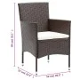 Garden dining set 11 pieces brown synthetic rattan by vidaXL, Garden sets - Ref: Foro24-3058575, Price: 811,98 €, Discount: %