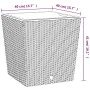 Planter with removable interior PP white rattan 37/64 L by vidaXL, Pots and planters - Ref: Foro24-364683, Price: 59,73 €, Di...