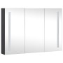 Mueble de baño con espejo LED 89x14x62 cm