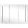 Mueble de baño con espejo LED 89x14x62 cm