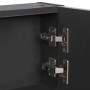 Mueble de baño con espejo LED 89x14x62 cm