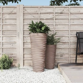 Removable inner planter PP ribbed mocha look 18/45 L by vidaXL, Pots and planters - Ref: Foro24-364691, Price: 70,60 €, Disco...