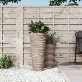 Removable inner planter PP ribbed mocha look 18/45 L by vidaXL, Pots and planters - Ref: Foro24-364691, Price: 61,63 €, Disco...