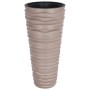 Removable inner planter PP ribbed mocha look 18/45 L by vidaXL, Pots and planters - Ref: Foro24-364691, Price: 70,60 €, Disco...