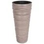 Removable inner planter PP ribbed mocha look 18/45 L by vidaXL, Pots and planters - Ref: Foro24-364691, Price: 61,63 €, Disco...
