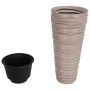 Removable inner planter PP ribbed mocha look 18/45 L by vidaXL, Pots and planters - Ref: Foro24-364691, Price: 70,60 €, Disco...