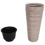 Removable inner planter PP ribbed mocha look 18/45 L by vidaXL, Pots and planters - Ref: Foro24-364691, Price: 61,63 €, Disco...