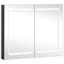 Mueble de baño con espejo LED 80x12,2x68 cm