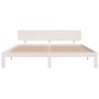Weißer Massivholzbettrahmen Supe King 180x200 cm von vidaXL, Betten und Lattenroste - Ref: Foro24-810511, Preis: 150,23 €, Ra...