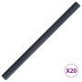 Matte dark gray PVC fence panel 35x0.19 m by vidaXL, fence panels - Ref: Foro24-147867, Price: 26,60 €, Discount: %