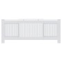 Cubierta para radiador MDF blanco 205 cm