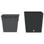 Planter with removable interior PP rattan anthracite gray 37/64 L by vidaXL, Pots and planters - Ref: Foro24-364681, Price: 6...