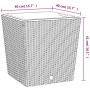 Planter with removable interior PP rattan anthracite gray 37/64 L by vidaXL, Pots and planters - Ref: Foro24-364681, Price: 6...
