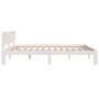 Weißer Massivholzbettrahmen Supe King 180x200 cm von vidaXL, Betten und Lattenroste - Ref: Foro24-810511, Preis: 150,23 €, Ra...