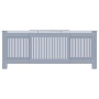 Cubierta para radiador MDF gris 205 cm