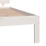 Weißer Massivholzbettrahmen Supe King 180x200 cm von vidaXL, Betten und Lattenroste - Ref: Foro24-810511, Preis: 150,23 €, Ra...