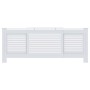 Cubierta para radiador MDF blanco 205 cm