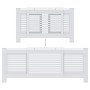 Cubierta para radiador MDF blanco 205 cm