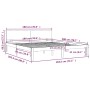 Weißer Massivholzbettrahmen Supe King 180x200 cm von vidaXL, Betten und Lattenroste - Ref: Foro24-810511, Preis: 150,23 €, Ra...