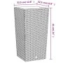 Planter with removable interior PP rattan brown 21/49 L by vidaXL, Pots and planters - Ref: Foro24-364676, Price: 44,60 €, Di...